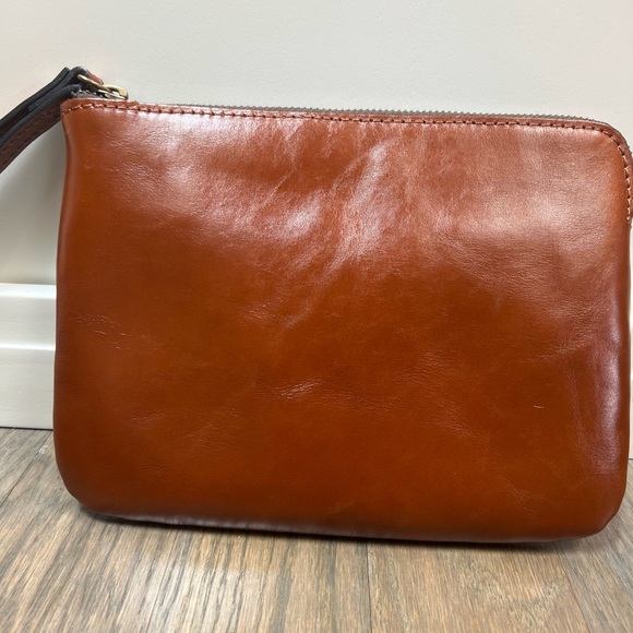 Patricia Nash Brown Leather Clutch Wristlet distressed wallet - Picture 3 of 7